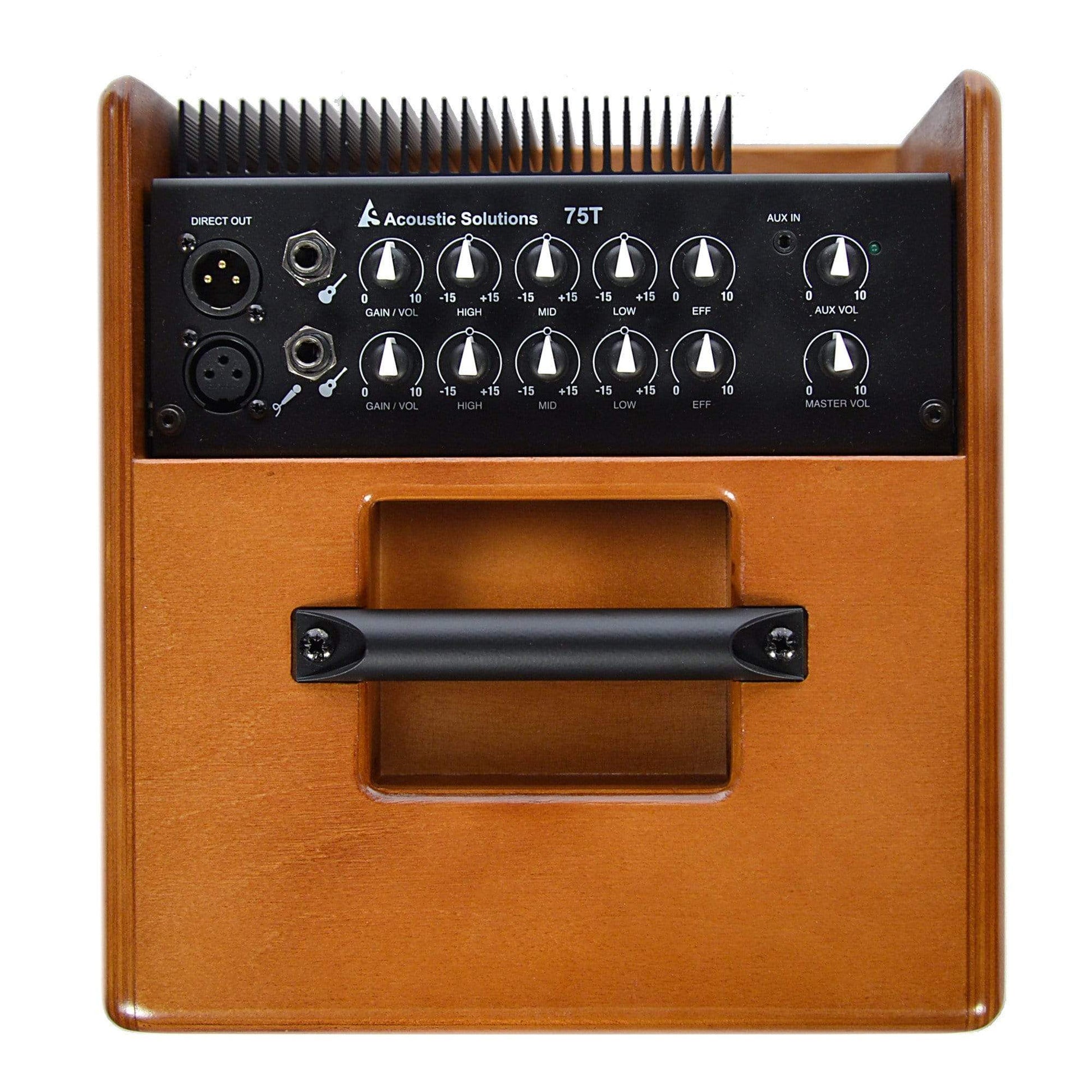 Acoustic Solutions ASG-75 75 Watt 2-Channel Acoustic Guitar Amplifier Wood Amps