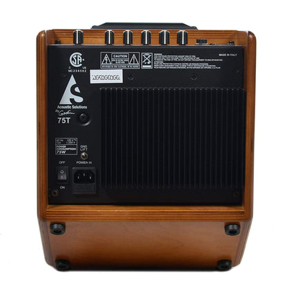 Acoustic Solutions ASG-75 75 Watt 2-Channel Acoustic Guitar Amplifier Wood Amps