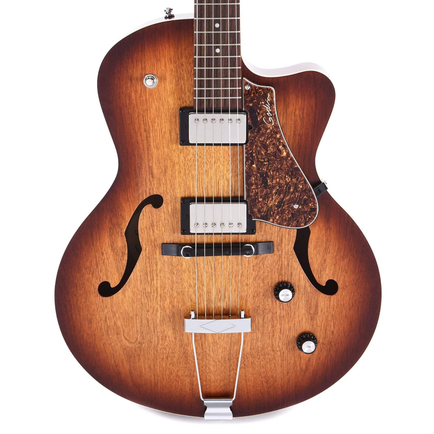 Godin 5th Avenue CW Kingpin II HB Cognac Burst Electric Guitars / Hollow Body