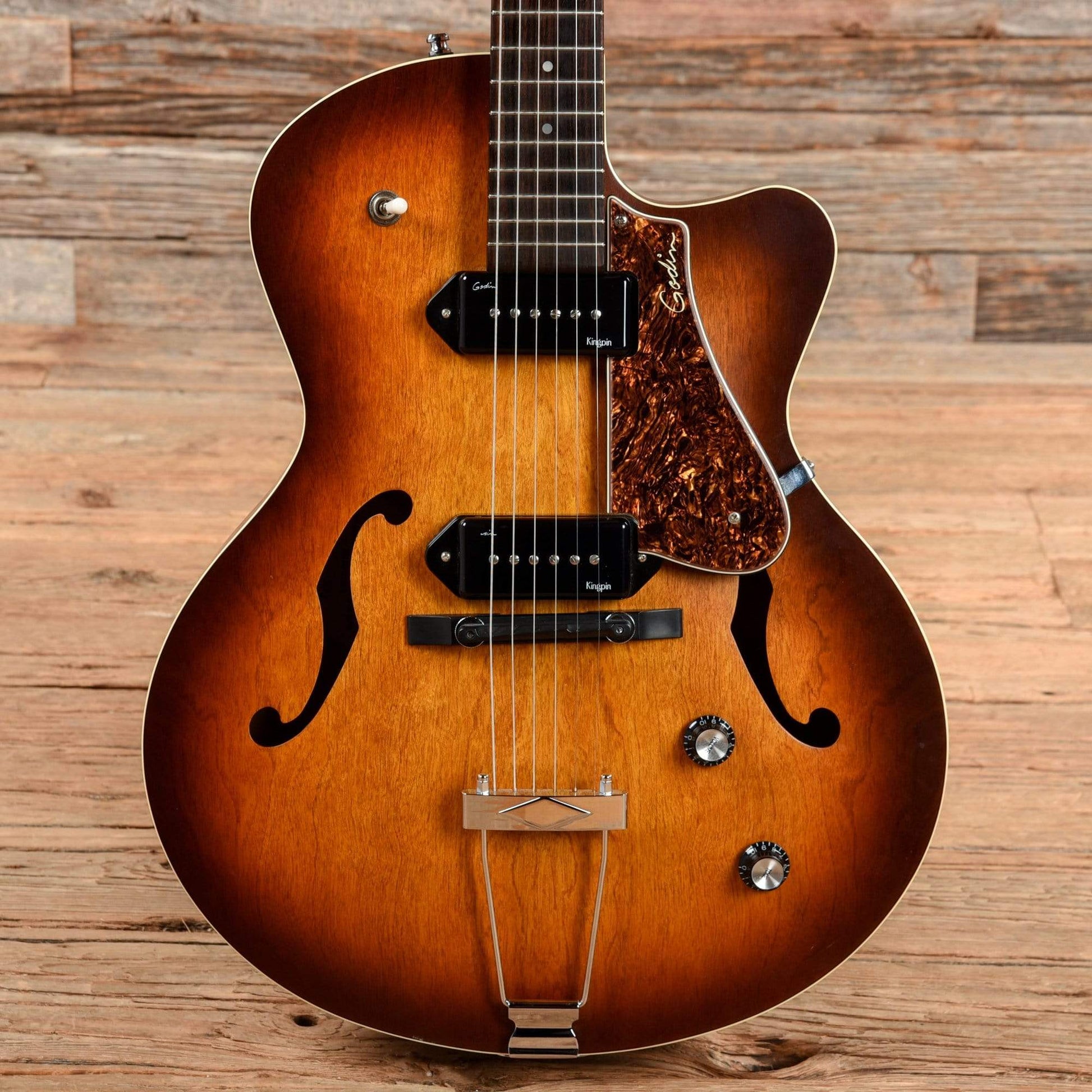 Godin 5th Avenue Kingpin II Cognac Burst 2015 Electric Guitars / Hollow Body