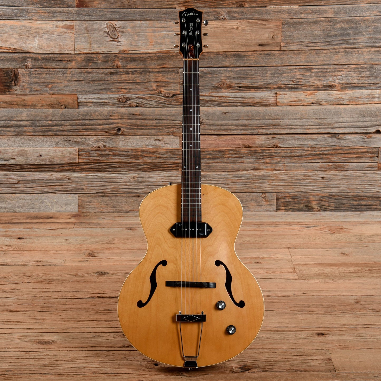 Godin 5th Avenue Kingpin Natural Electric Guitars / Hollow Body