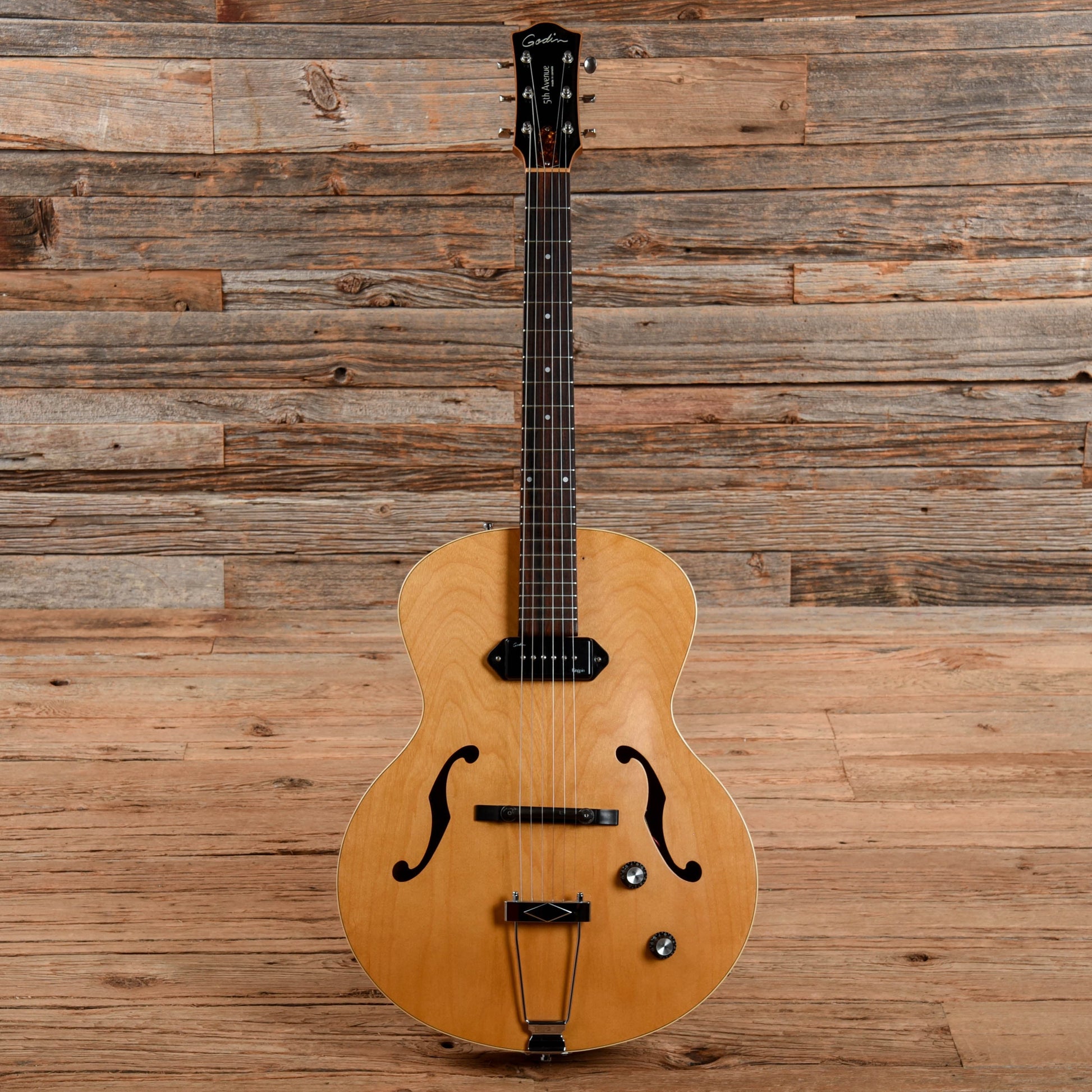 Godin 5th Avenue Kingpin Natural Electric Guitars / Hollow Body