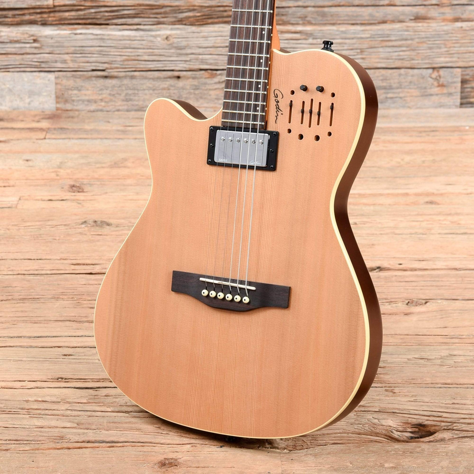 Godin A6 Ultra Natural 2013 LEFTY Electric Guitars / Semi-Hollow
