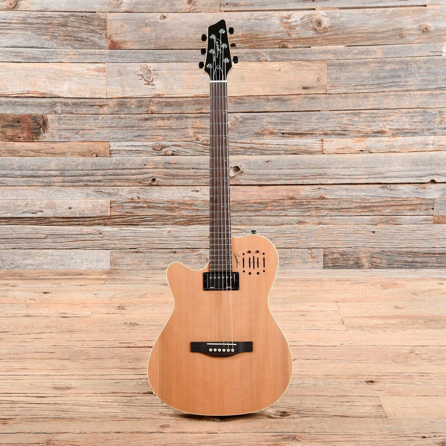 Godin A6 Ultra Natural 2013 LEFTY Electric Guitars / Semi-Hollow