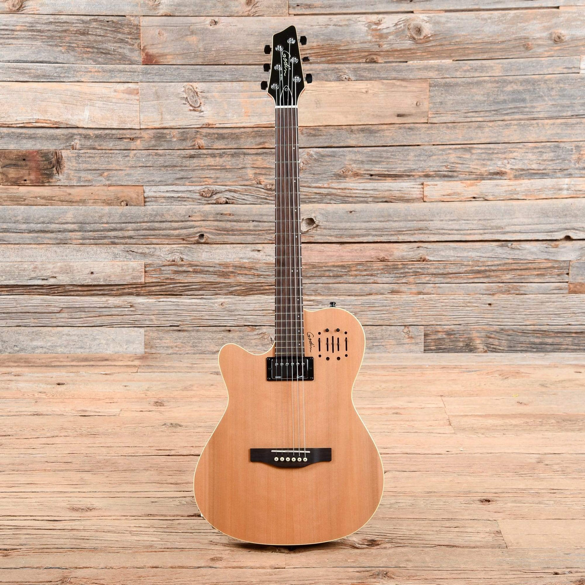 Godin A6 Ultra Natural 2013 LEFTY Electric Guitars / Semi-Hollow