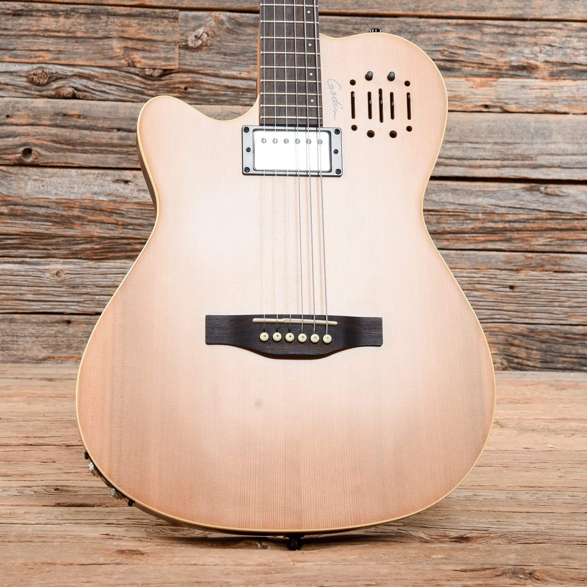 Godin A6 Ultra Natural 2013 LEFTY Electric Guitars / Semi-Hollow