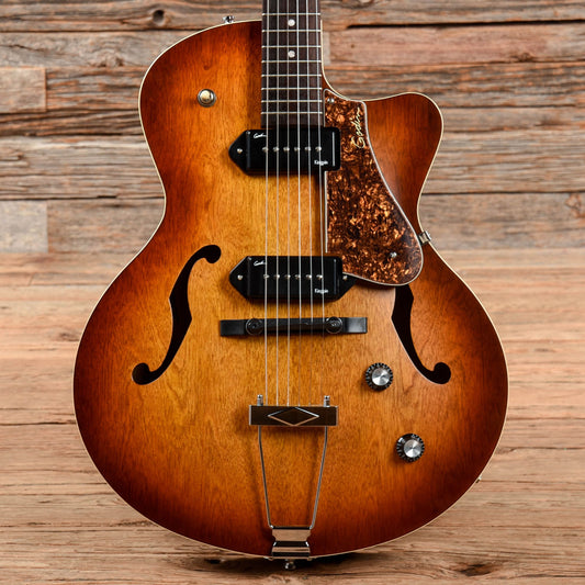 Godin Kingpin II Cognac Burst Electric Guitars / Semi-Hollow