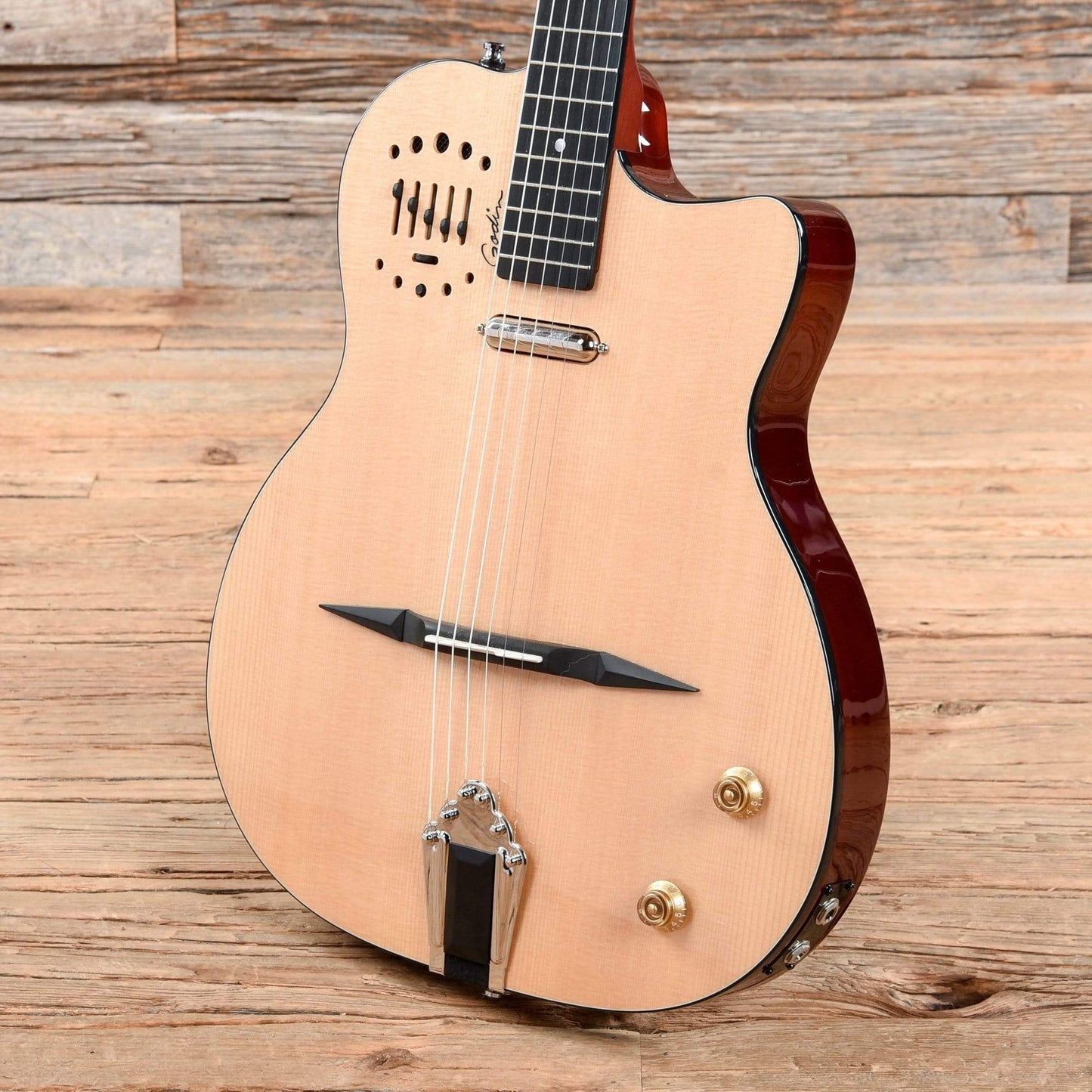 Godin Multiac Gypsy Jazz Natural 2018 Electric Guitars / Semi-Hollow