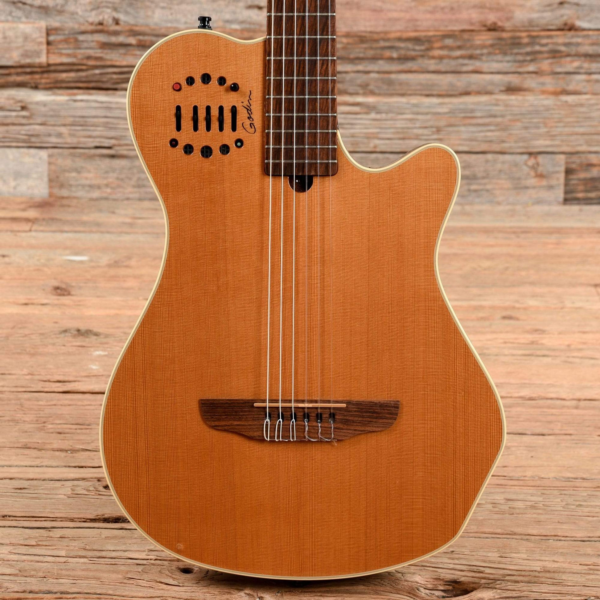 Godin Multiac Grand Concert Duet Ambiance Nylon Natural 2012 Electric Guitars / Solid Body