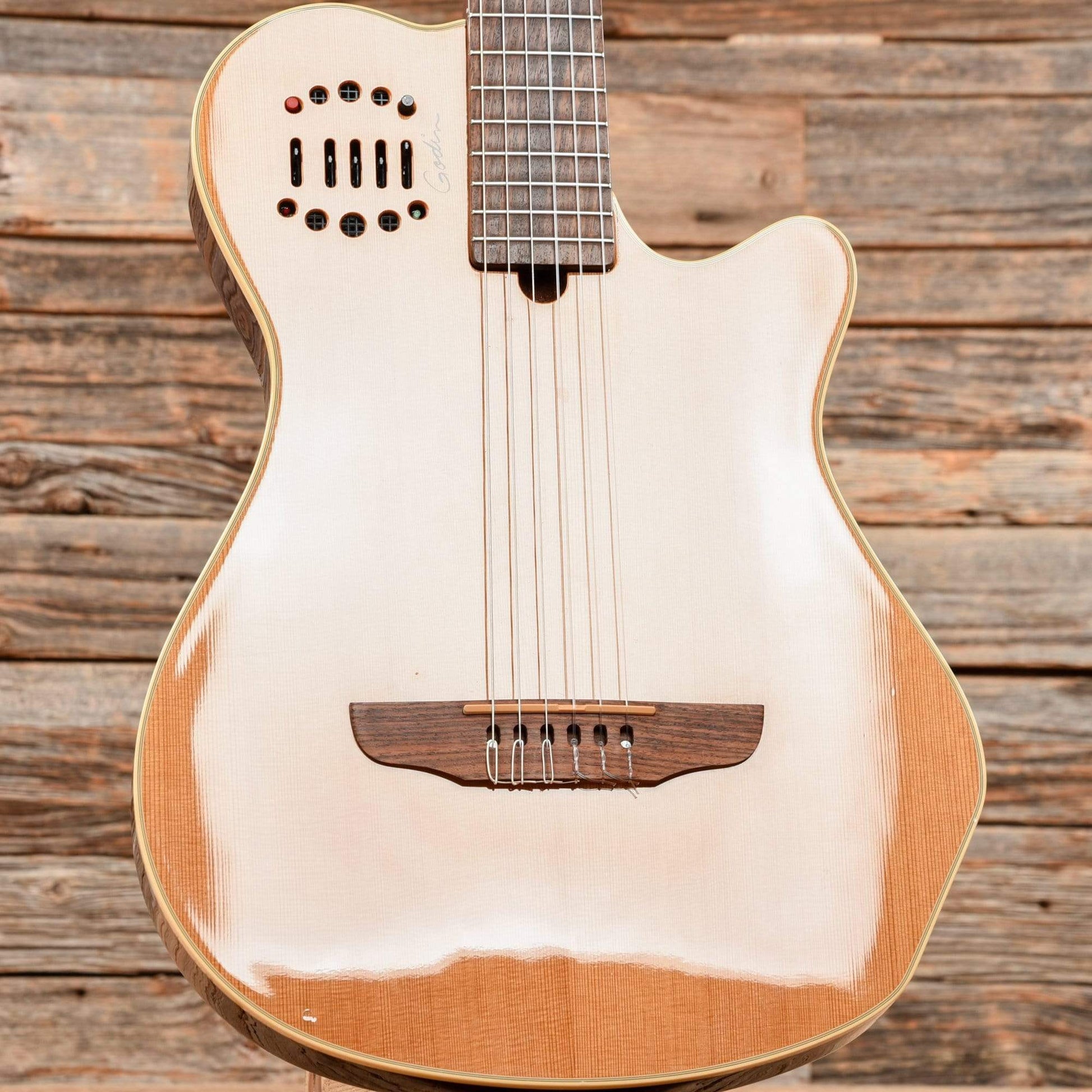 Godin Multiac Grand Concert Duet Ambiance Nylon Natural 2012 Electric Guitars / Solid Body