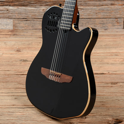 Godin Nylon Synth ACS Slim SA Black Electric Guitars / Solid Body