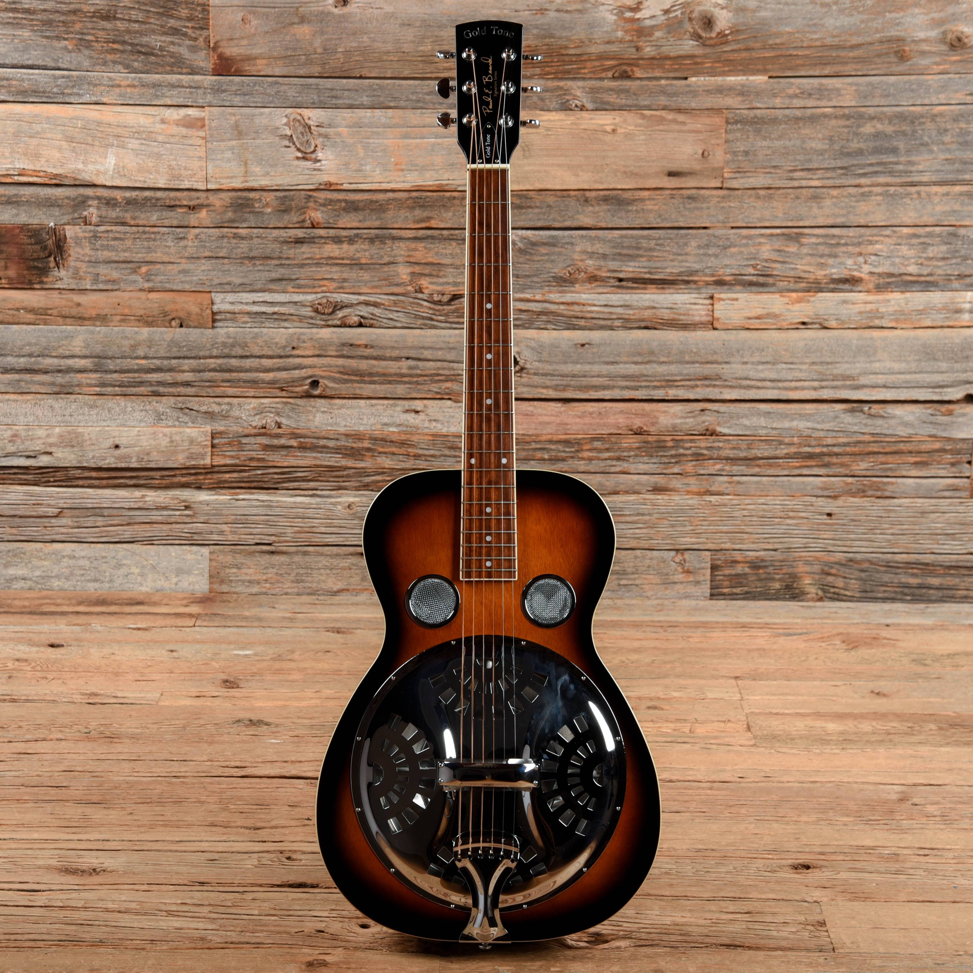 Gold Tone PBR Paul Beard Signature Round Neck Resonator Sunburst Acoustic Guitars / Resonator