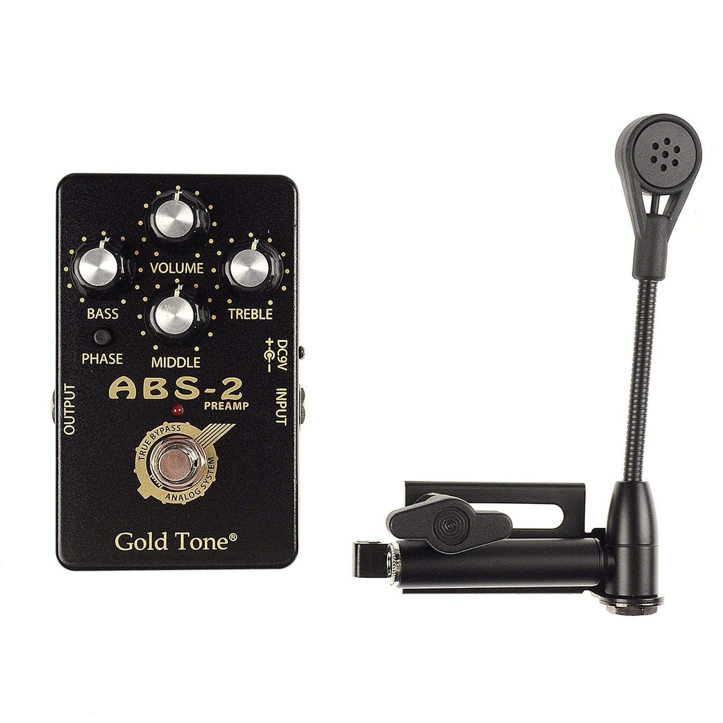 Gold Tone ABS Banjo Resonator Guitar Condenser Mic System Parts / Acoustic Pickups