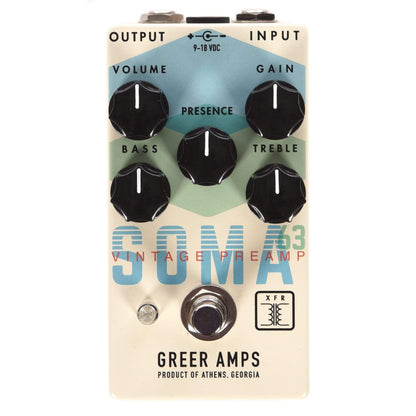 Greer Amps SOMA 63 Vintage Preamp Effects and Pedals / Overdrive and Boost