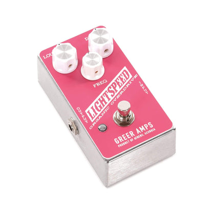 Greer Lightspeed Organic Overdrive Hot Pink and White Effects and Pedals / Overdrive and Boost