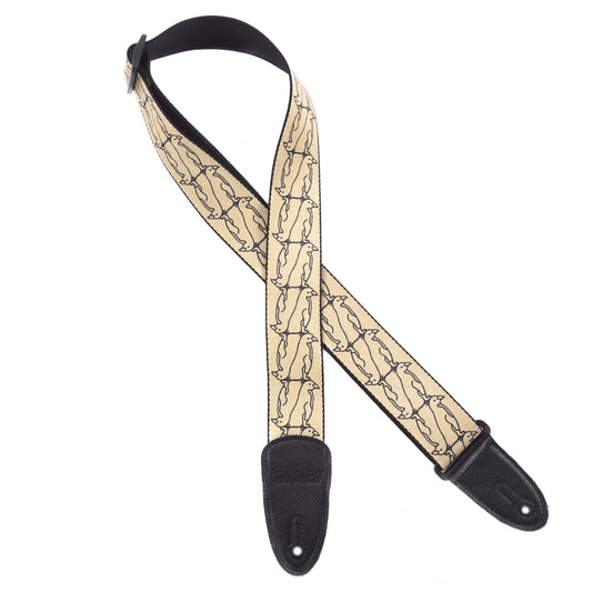 Gretsch Double Penguin Gold/Black Strap Accessories / Straps
