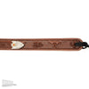 Gretsch G6332 Tooled Leather Jeweled Buckle Guitar Strap Walnut Accessories / Straps