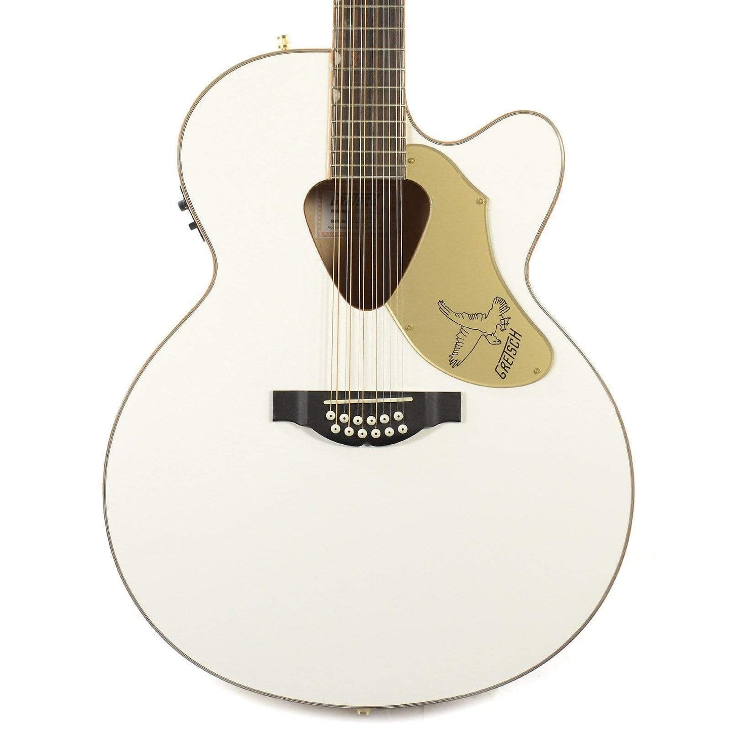Gretsch G5022CWFE-12 Rancher Falcon Jumbo 12-String Cutaway Fishman Isys+ White Acoustic Guitars / 12-String