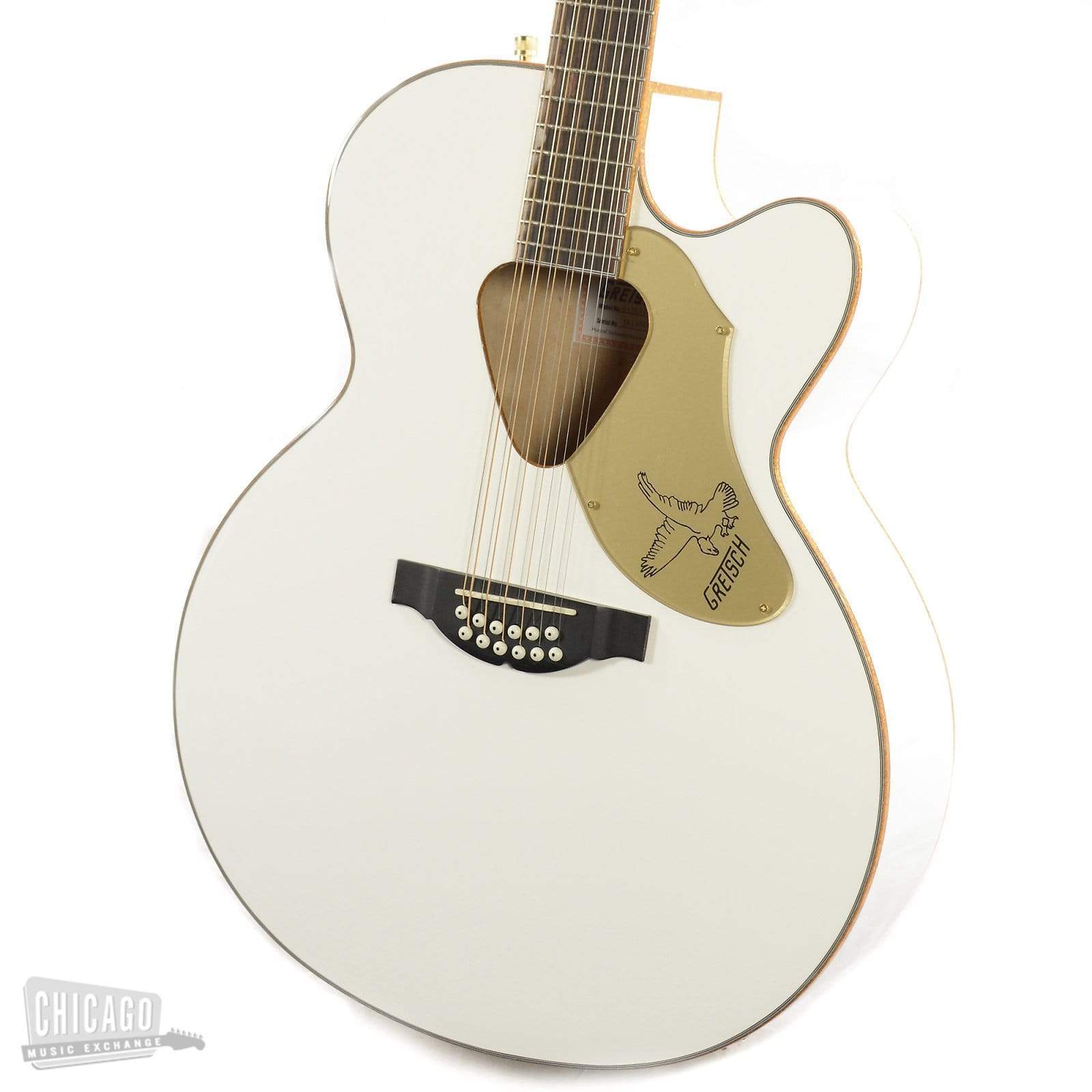 Gretsch G5022CWFE-12 Rancher Falcon Jumbo 12-String Cutaway Fishman Isys+ White Acoustic Guitars / 12-String