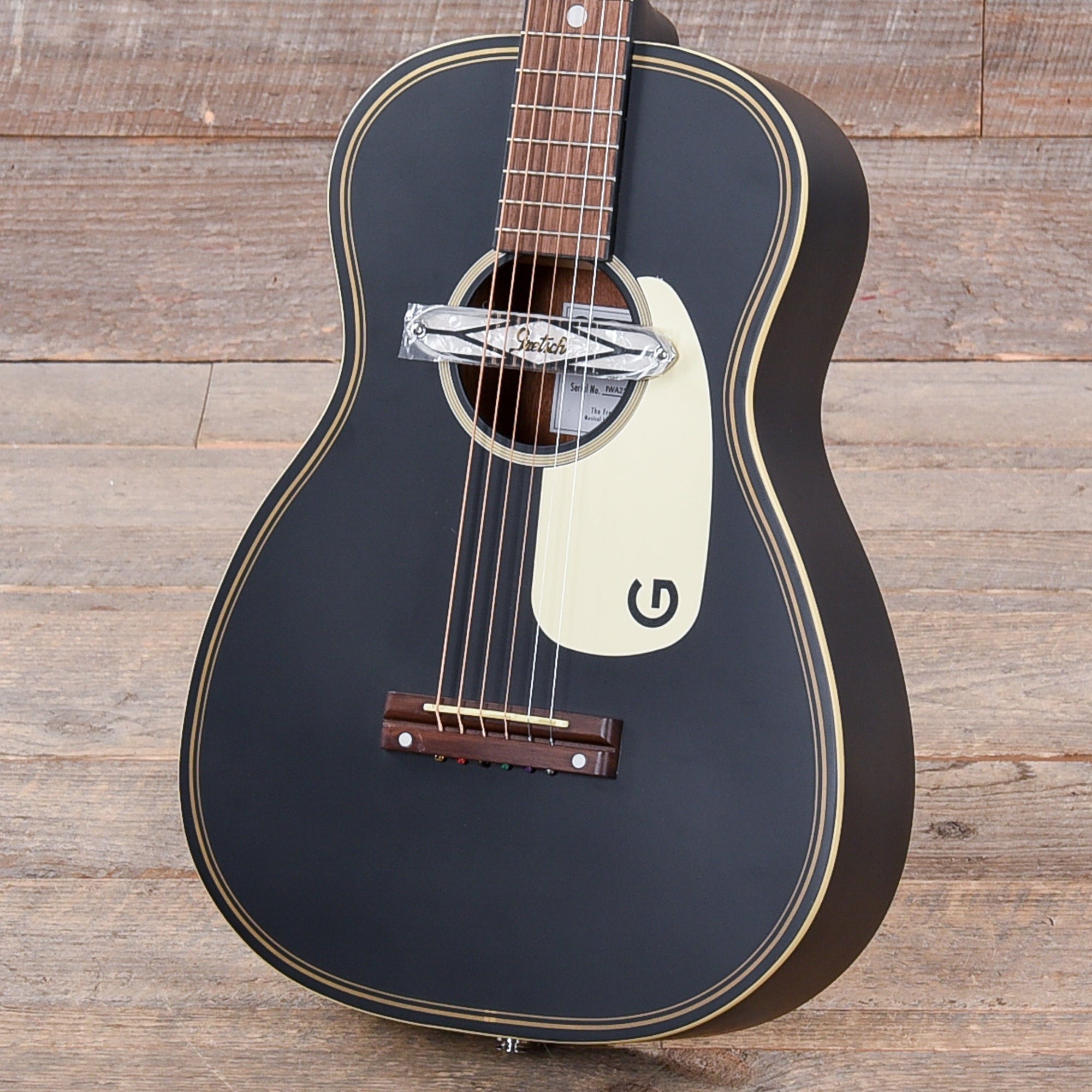 Gretsch G9520E Gin Rickey Acoustic/Electric Smokestack Black w/Soundhole Pickup Acoustic Guitars / Built-in Electronics