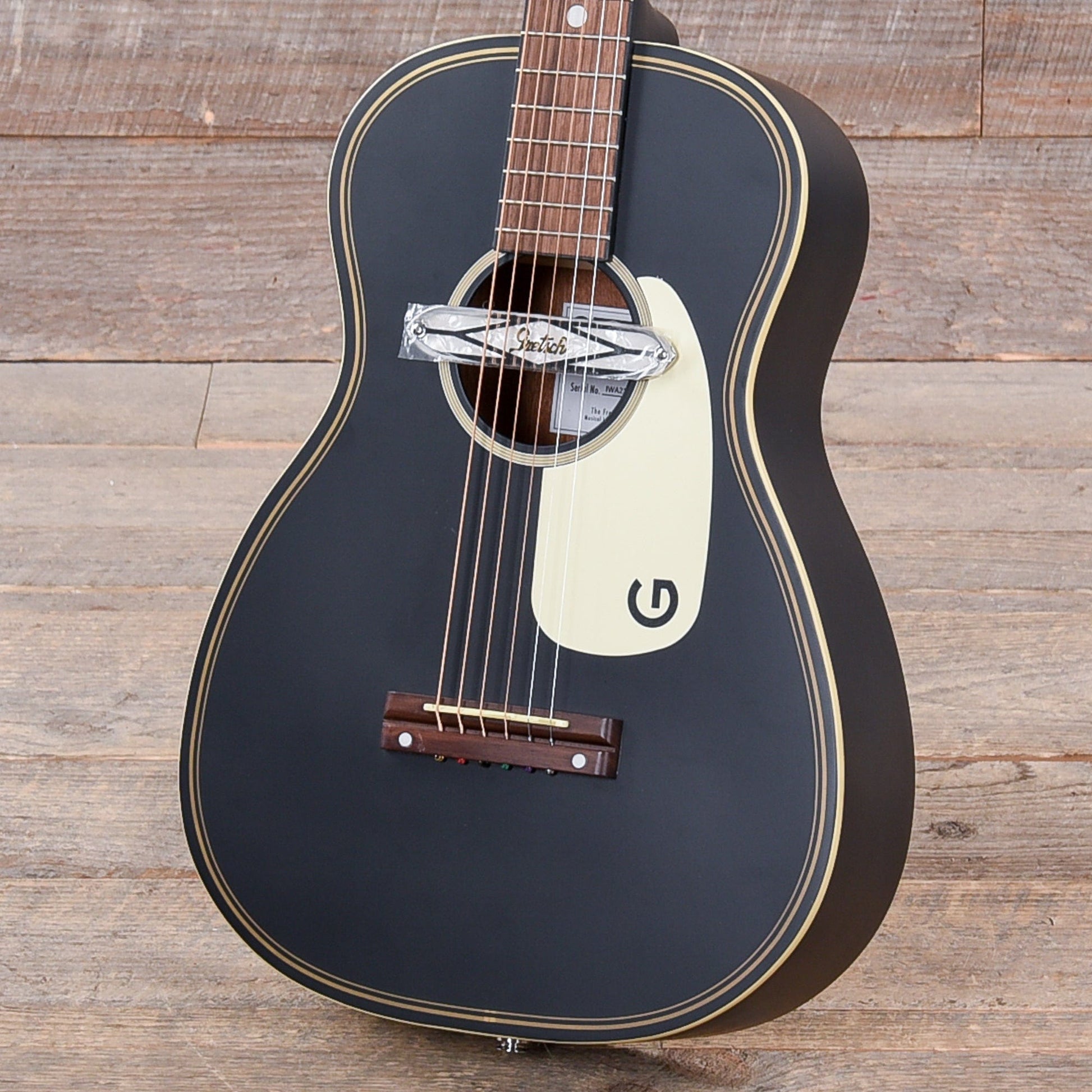 Gretsch G9520E Gin Rickey Acoustic/Electric Smokestack Black w/Soundhole Pickup Acoustic Guitars / Built-in Electronics