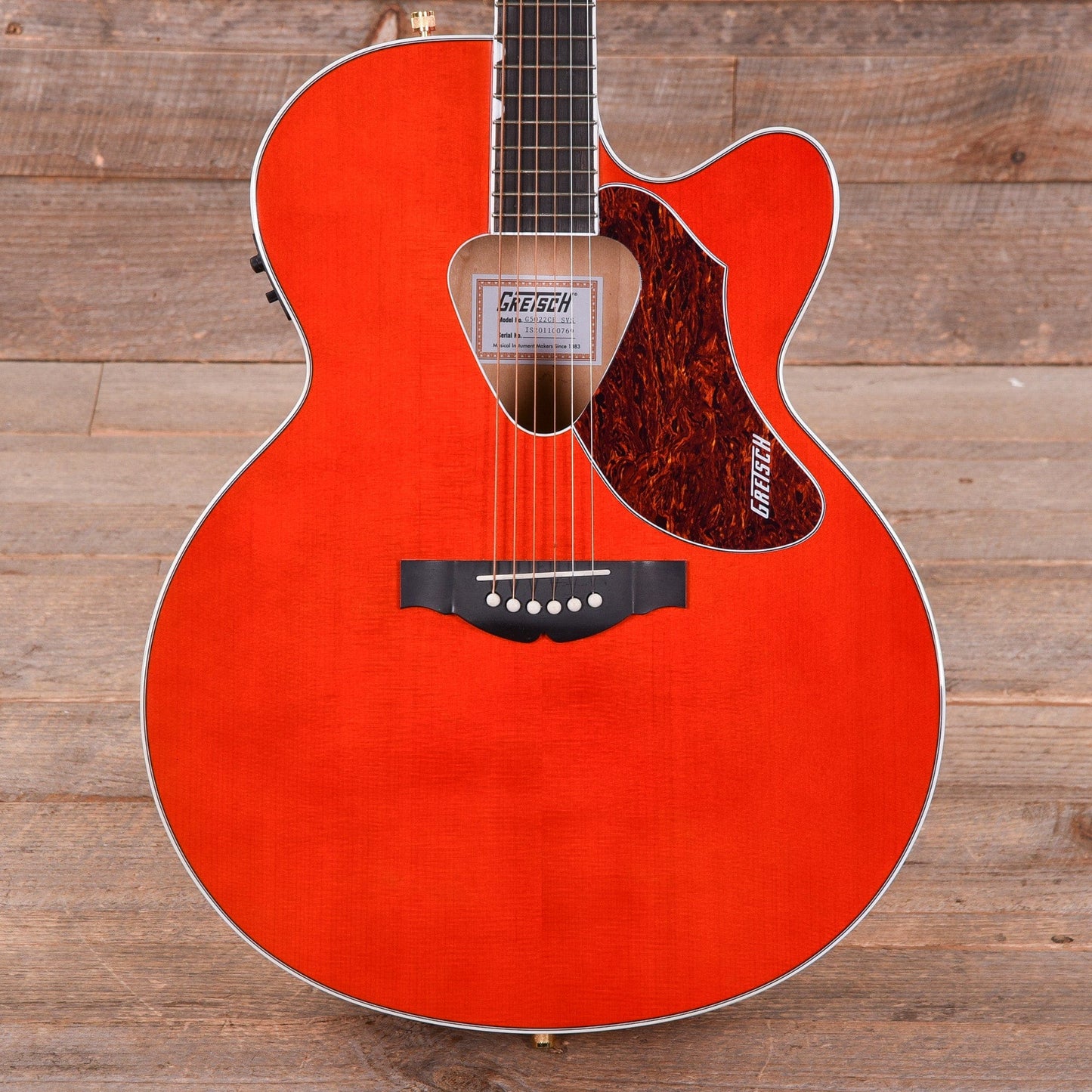 Gretsch G5022CE Rancher Jumbo Cutaway Orange Acoustic Guitars / Jumbo