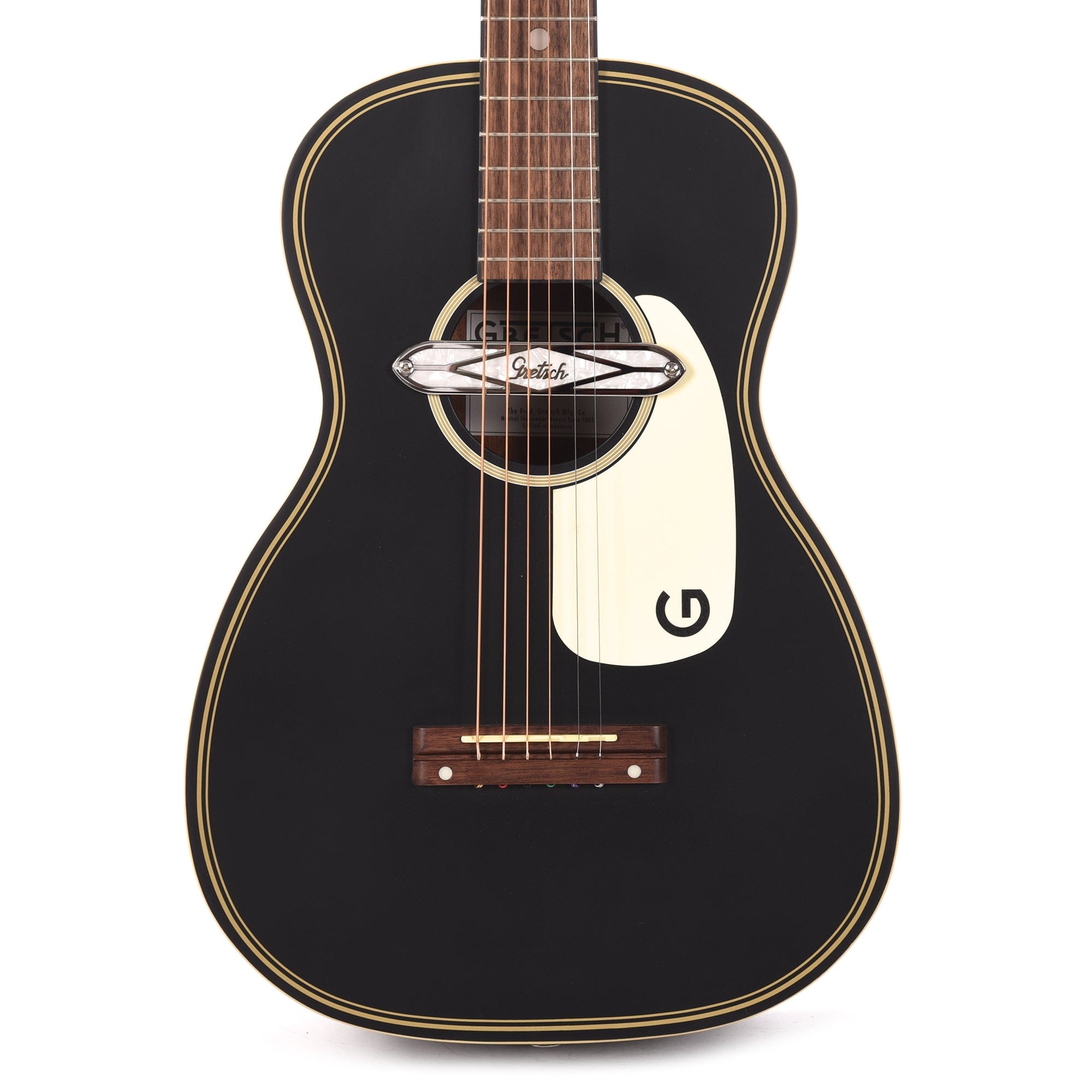 Gretsch G9520E Gin Rickey Acoustic/Electric Smokestack Black w/Soundhole Pickup Acoustic Guitars / Parlor