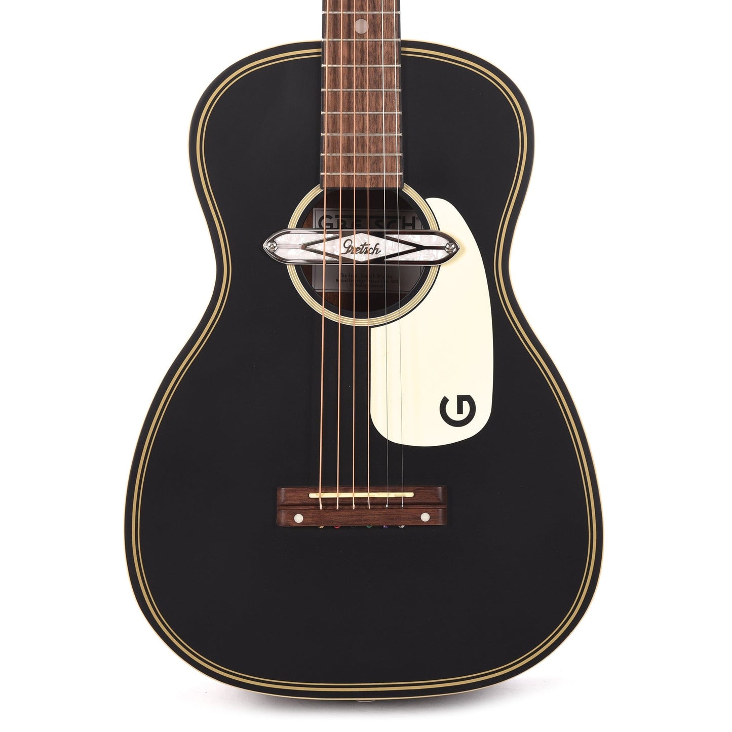 Gretsch G9520E Gin Rickey Acoustic/Electric Smokestack Black w/Soundhole Pickup Acoustic Guitars / Parlor