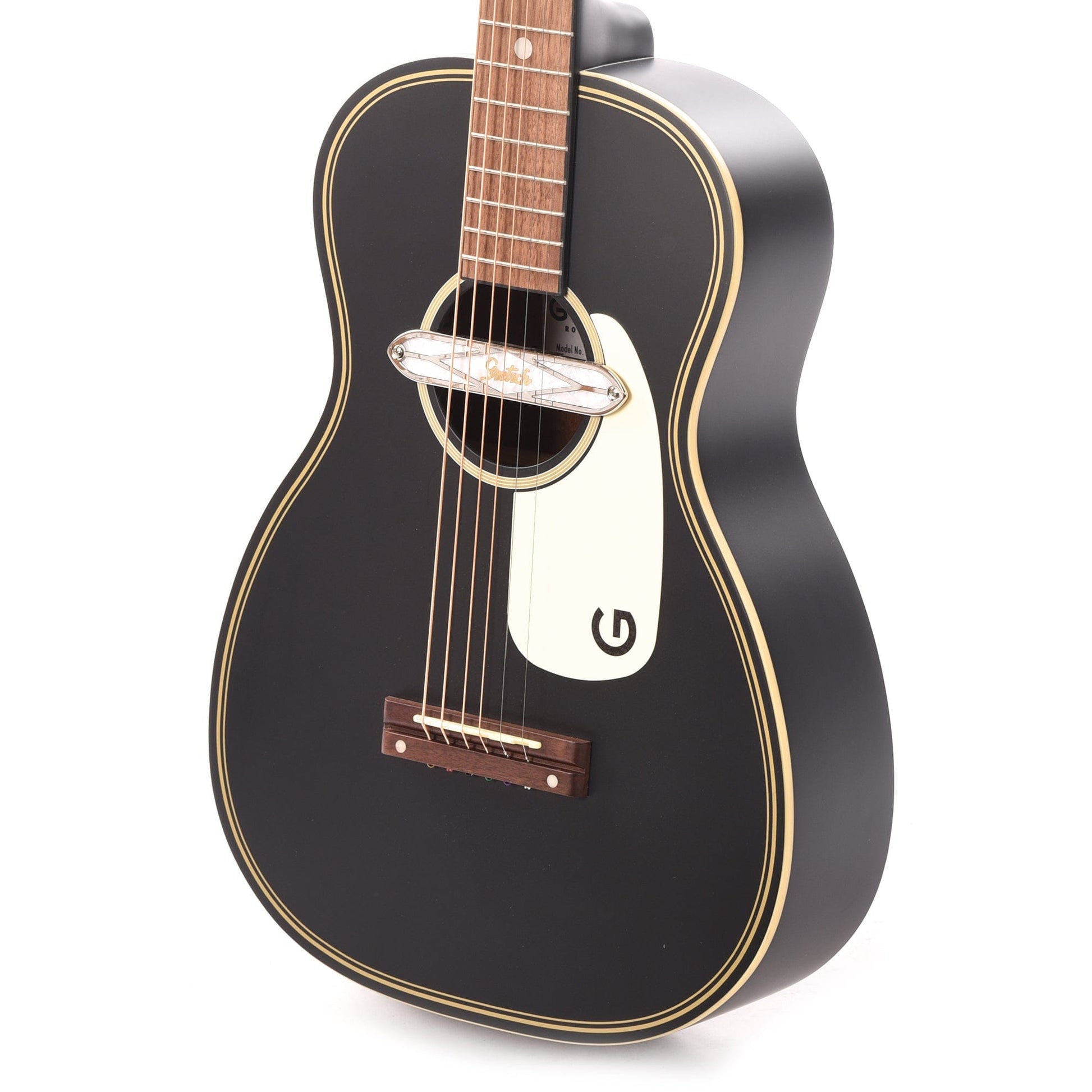 Gretsch G9520E Gin Rickey Acoustic/Electric Smokestack Black w/Soundhole Pickup Acoustic Guitars / Parlor