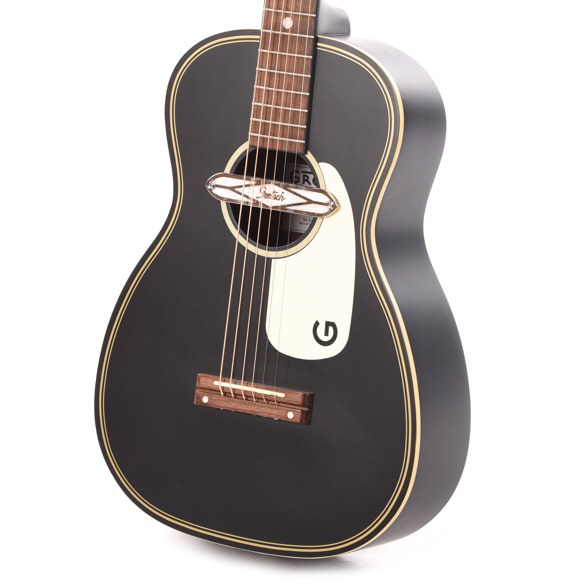 Gretsch G9520E Gin Rickey Acoustic/Electric Smokestack Black w/Soundhole Pickup Acoustic Guitars / Parlor