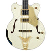 Gretsch G6136B-TP Tom Petersson Signature Falcon 4-String Bass Aged White Lacquer w/Hardshell Case Bass Guitars / 4-String