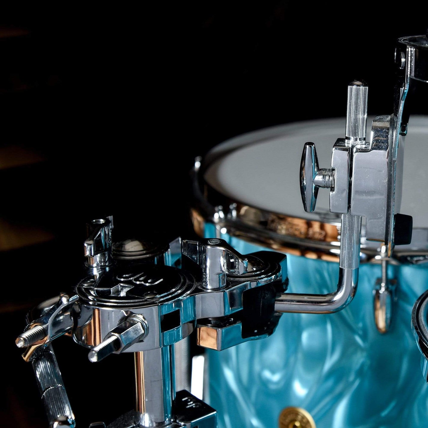 Gretsch Broadkaster 10/12/16/22 4pc. Drum Kit Aqua Satin Flame Drums and Percussion / Acoustic Drums / Full Acoustic Kits