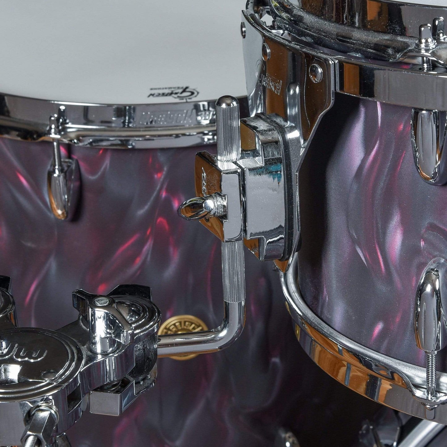 Gretsch Broadkaster 10/12/16/22 4pc. Drum Kit Black Satin Flame Drums and Percussion / Acoustic Drums / Full Acoustic Kits