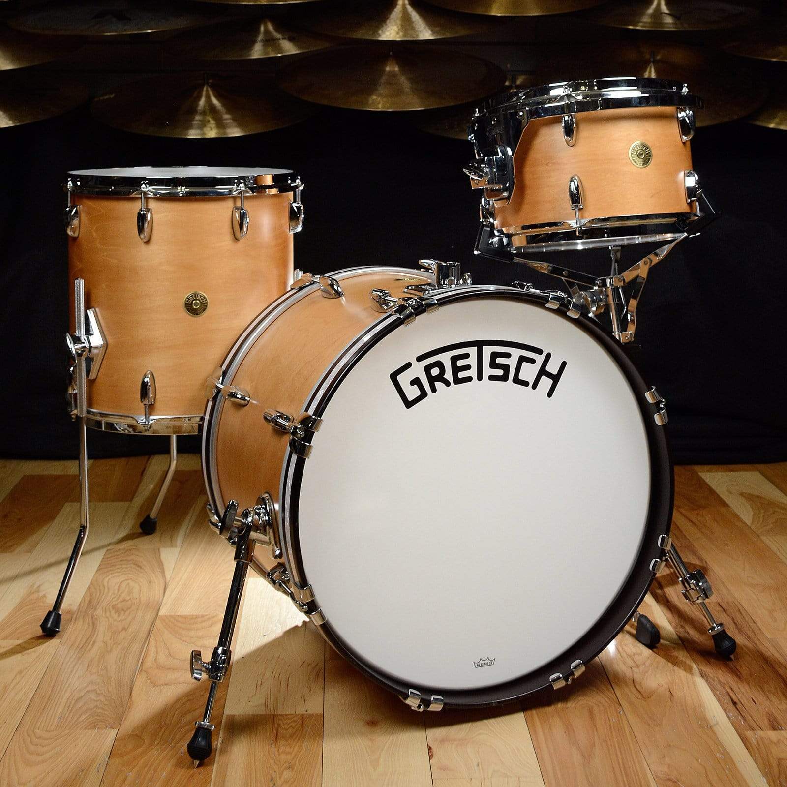 Gretsch Broadkaster 12/14/20 3pc. Drum Kit Satin Classic Maple Drums and Percussion / Acoustic Drums / Full Acoustic Kits