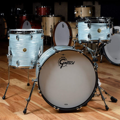 Gretsch Broadkaster 12/14/20 3pc. Drum Kit Vintage Oyster White Drums and Percussion / Acoustic Drums / Full Acoustic Kits