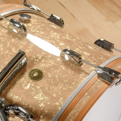 Gretsch Broadkaster 13/16/24/6.5x14 4pc. Bomber Drum Kit Antique Pearl (Vintage Build) Drums and Percussion / Acoustic Drums / Full Acoustic Kits