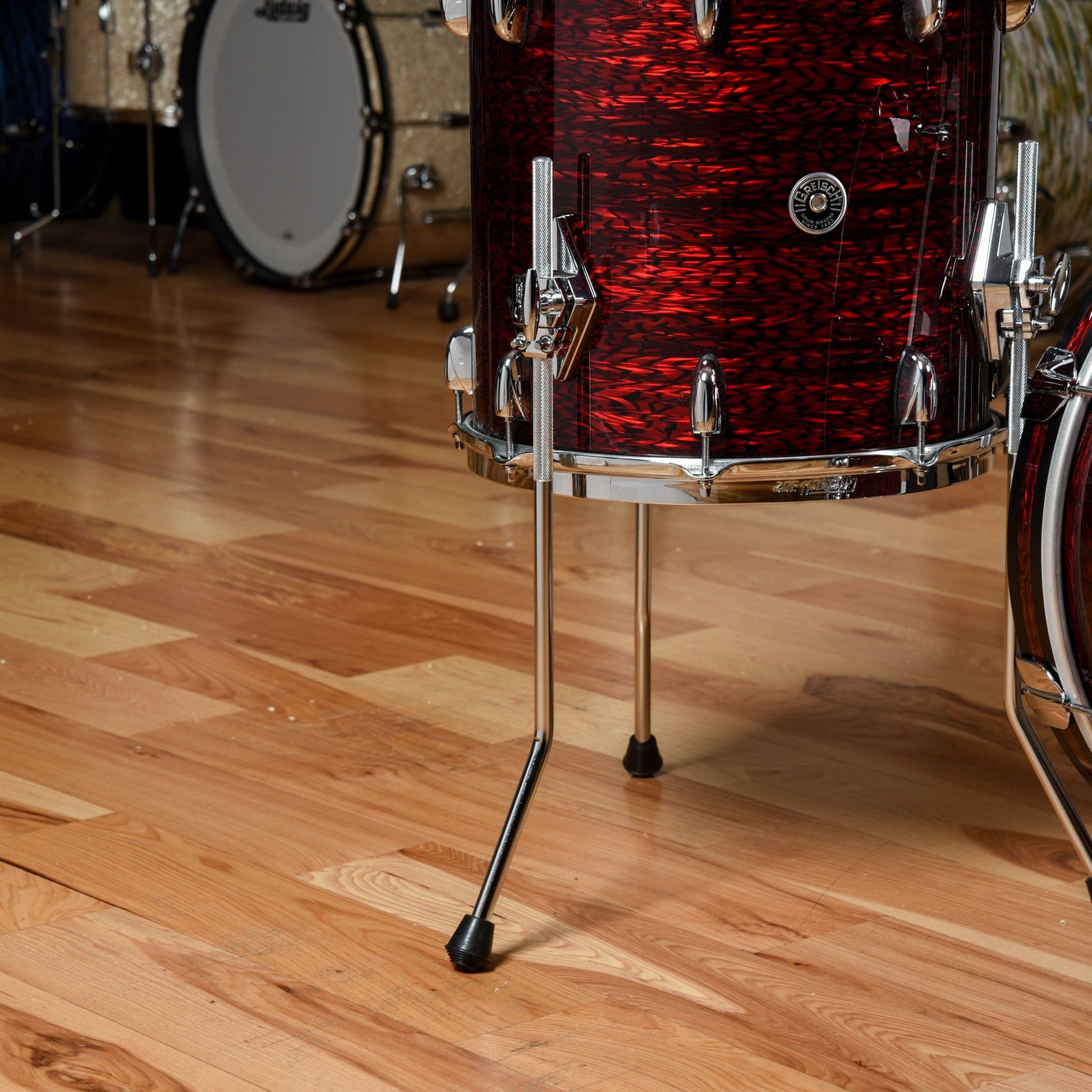 Gretsch Brooklyn 12/14/20 3pc. Drum Kit Red Silk Onyx Drums and Percussion / Acoustic Drums / Full Acoustic Kits