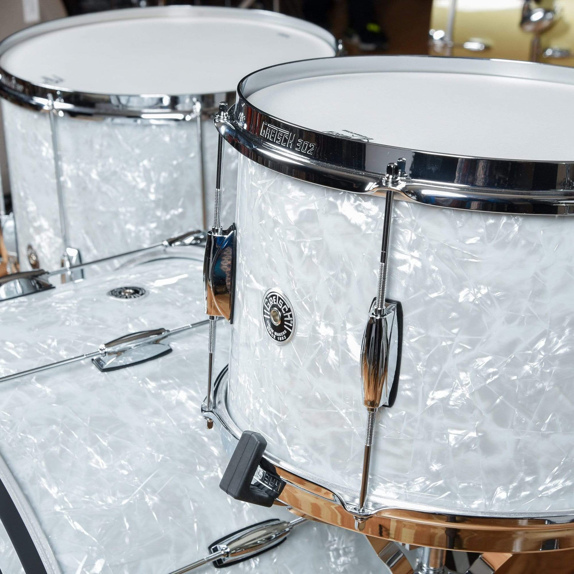 Gretsch Brooklyn Heritage 13/16/24 3pc. Drum Kit '60s Marine Pearl (CDE Exclusive) Drums and Percussion / Acoustic Drums / Full Acoustic Kits