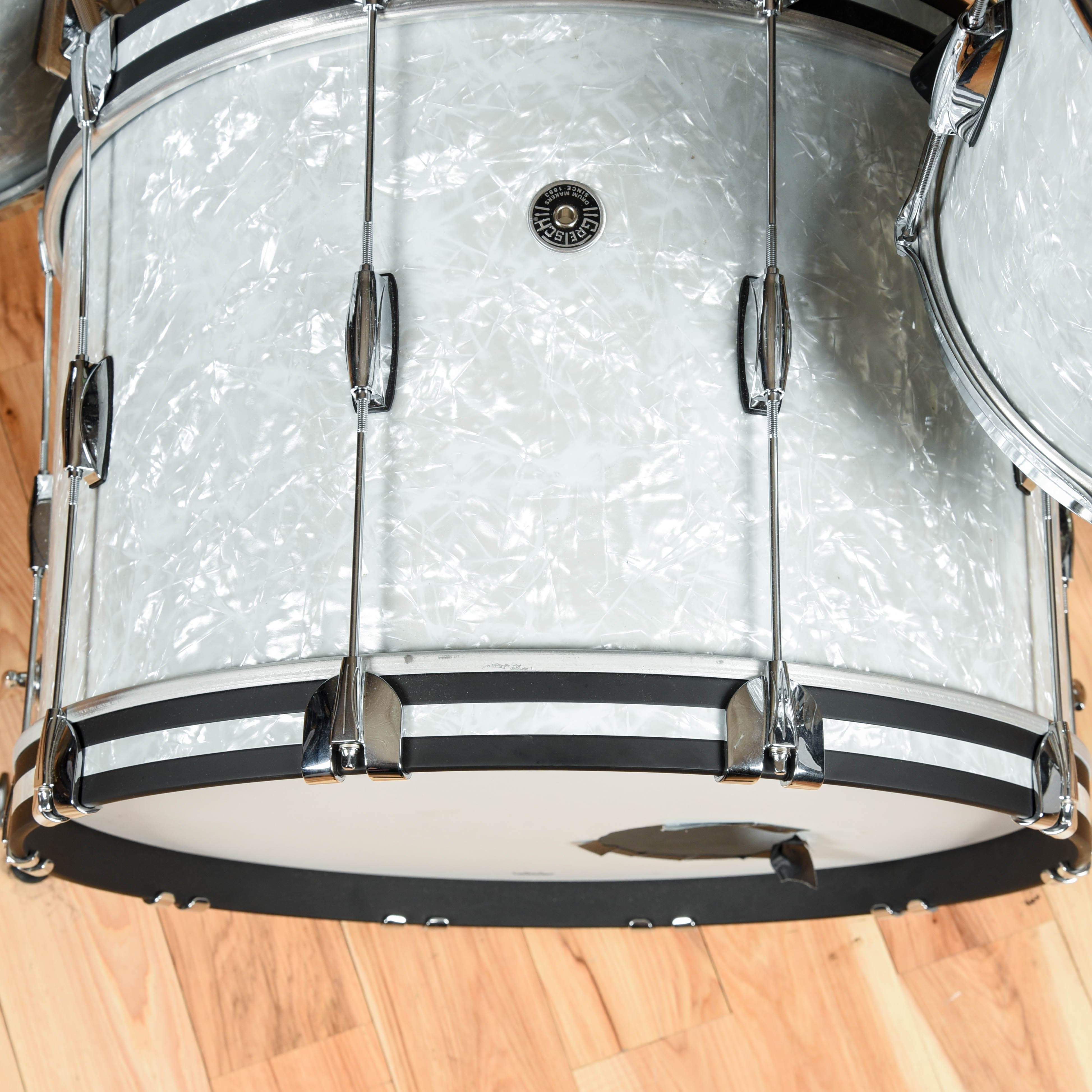 Gretsch Brooklyn Heritage 13/16/24 3pc. Drum Kit '60s Marine Pearl Drums and Percussion / Acoustic Drums / Full Acoustic Kits