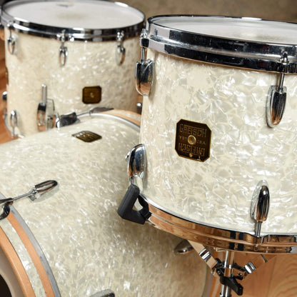 Gretsch Drums 12/14/20 USA Custom Drum Kit White Marine Pearl Drums and Percussion / Acoustic Drums / Full Acoustic Kits