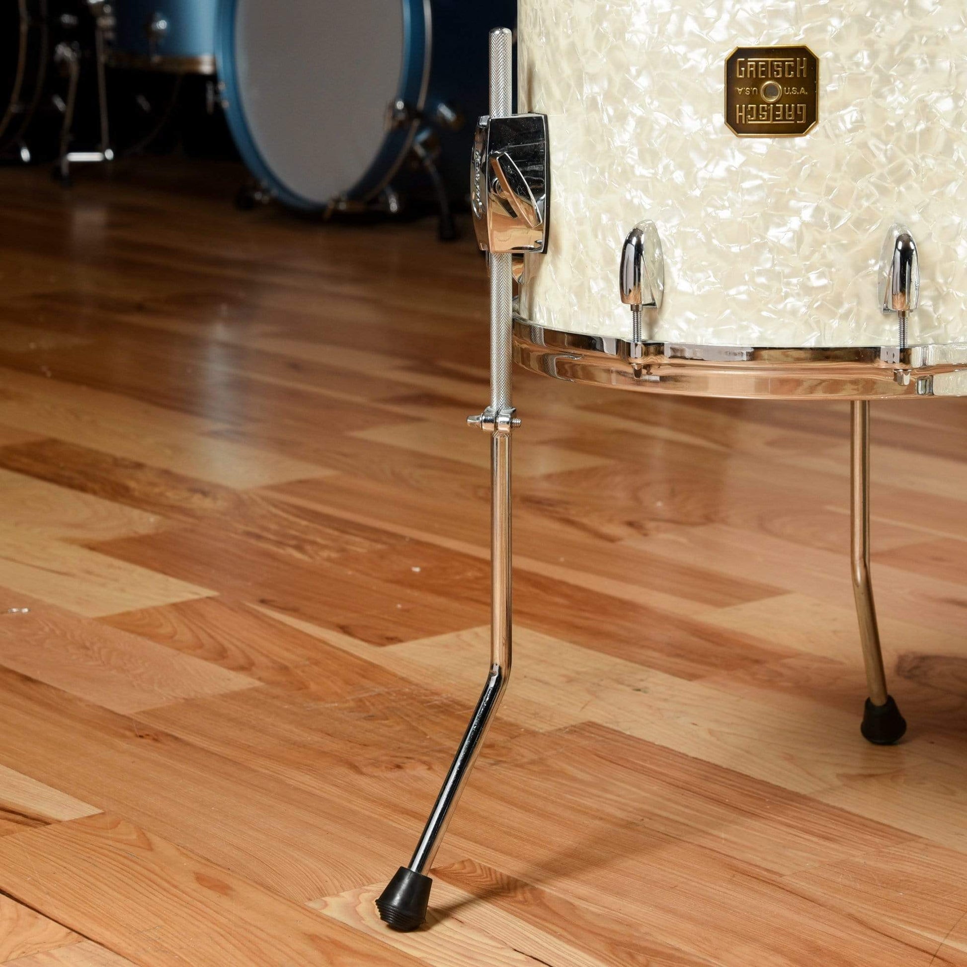 Gretsch Drums 12/14/20 USA Custom Drum Kit White Marine Pearl Drums and Percussion / Acoustic Drums / Full Acoustic Kits