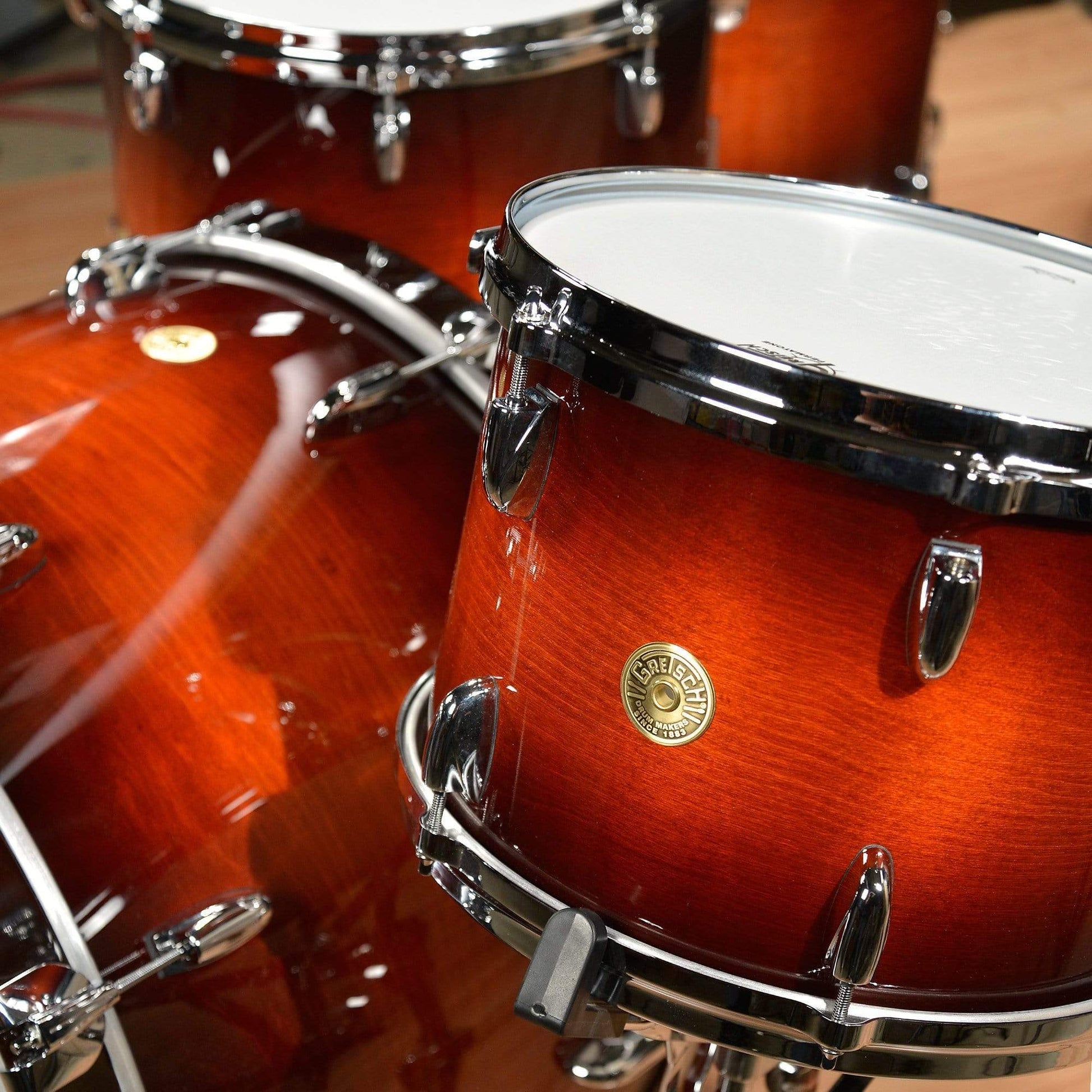 Gretsch USA Custom 13/16/18/24 4pc. Drum Kit Savannah Sunset Duco w/Keyholder Drums and Percussion / Acoustic Drums / Full Acoustic Kits