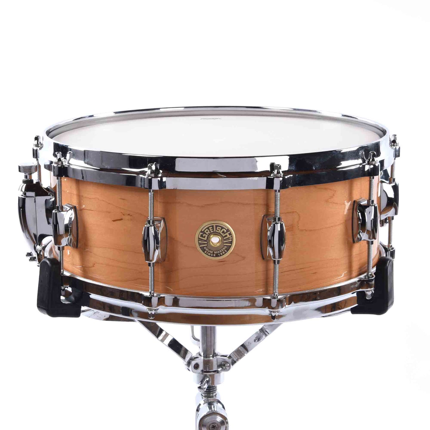 Gretsch 5.5x14 USA Custom Solid Maple Snare Drum Millennium Maple Gloss Lacquer Drums and Percussion / Acoustic Drums / Snare