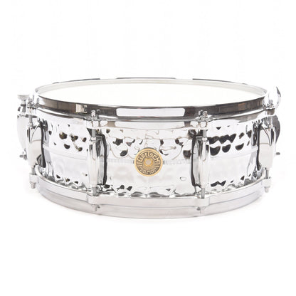 Gretsch 5x14 USA Custom Hammered Chrome Over Brass Snare Drum Drums and Percussion / Acoustic Drums / Snare