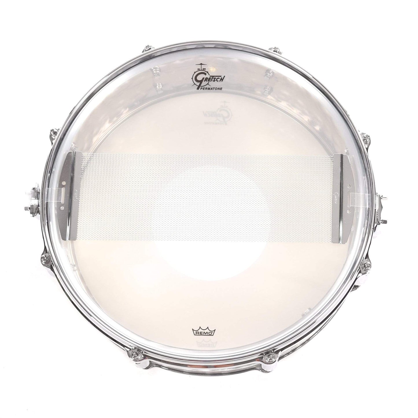 Gretsch 5x14 USA Custom Hammered Chrome Over Brass Snare Drum Drums and Percussion / Acoustic Drums / Snare