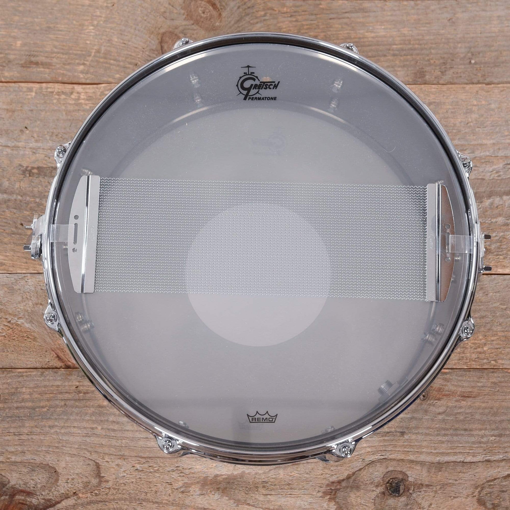 Gretsch 6.5x14 Black Chrome Over Solid Steel Limited Edition 8-Lug Snare Drum Drums and Percussion / Acoustic Drums / Snare