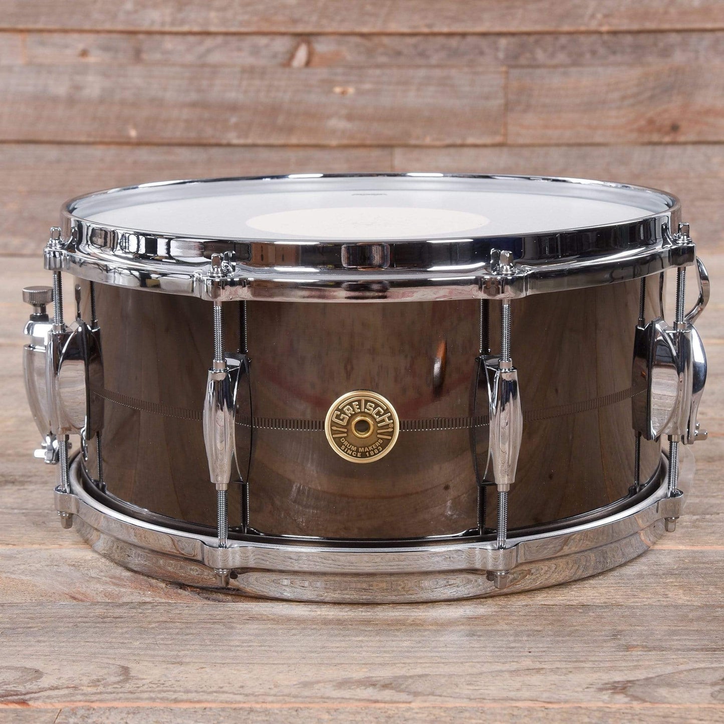Gretsch 6.5x14 Black Chrome Over Solid Steel Limited Edition 8-Lug Snare Drum Drums and Percussion / Acoustic Drums / Snare