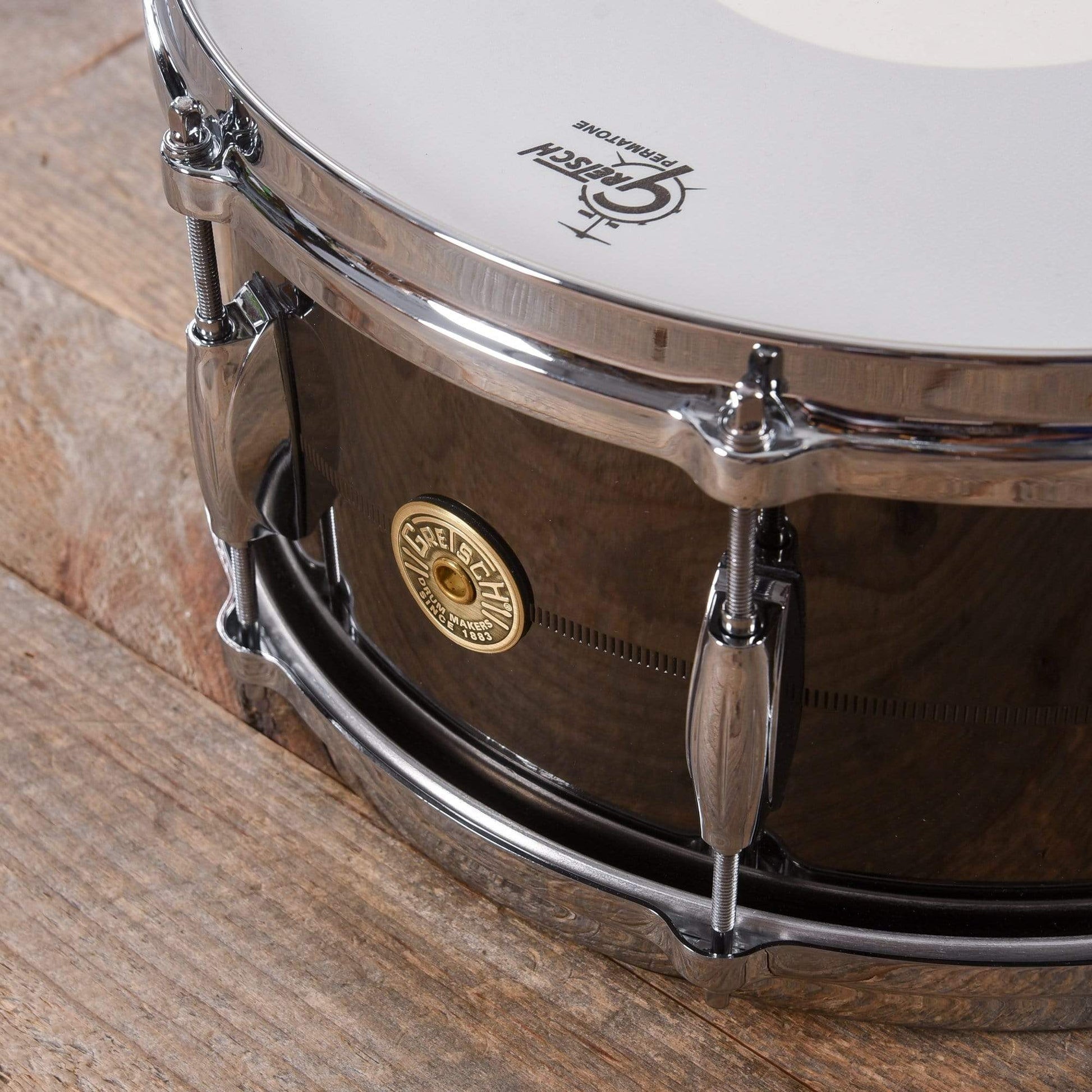 Gretsch 6.5x14 Black Chrome Over Solid Steel Limited Edition 8-Lug Snare Drum Drums and Percussion / Acoustic Drums / Snare