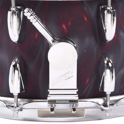 Gretsch 6.5x14 Broadkaster 20-Lug Snare Drum Black Satin Flame Drums and Percussion / Acoustic Drums / Snare