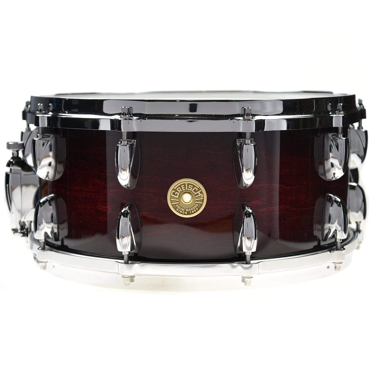 Gretsch 6.5x14 Broadkaster 20-Lug Snare Drum Purple Burst w/Lightning Throw Off Drums and Percussion / Acoustic Drums / Snare